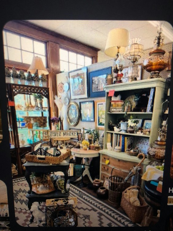 American Country style green-painted open bookcase with drawers